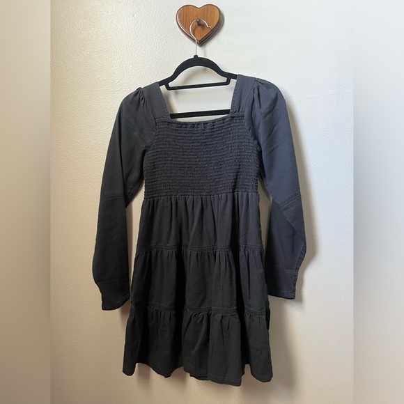 American Eagle Navy A-line long sleeve dress size xs - Picture 3 of 3